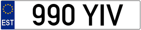 Trailer License Plate